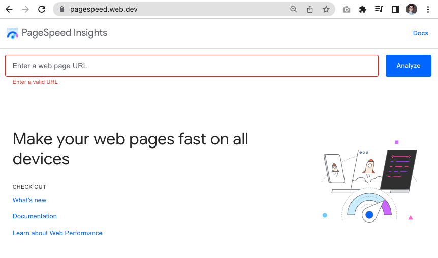 Jeśli znasz strony internetowe z portfolio wykonawcy, sprawdź jakość za pomocą PageSpeed Insights.